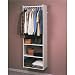 Easy Track RV1472 Closet Hanging Tower Closet Organizer Kit, White, 72-Inch