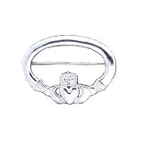 Pendant - Silver Irish Celtic Claddagh Pin