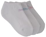 Puma Girl Runner Mini-Crew Socks- 3 Pack, Large (Youth shoe sizes 3-6)