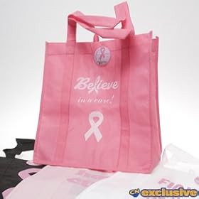 Click here to buy Pink Ribbon Reusable Bag by Century Novelty.