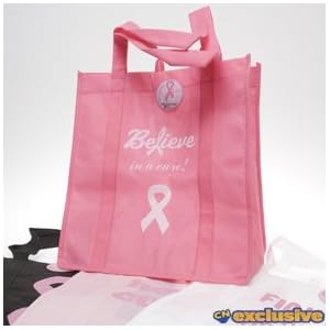 Click here to buy Breast Cancer Awareness Reusable Bag by Century Novelty.