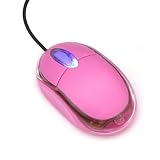 Neotechs® USB OPTICAL 3 BUTTON LED WHEEL PINK LED OPTICAL MOUSE FOR LAPTOP, PC & MAC