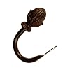BCL Drapery Hardware 125ACHB Acorn Holdback, Set of 2, Mahogany