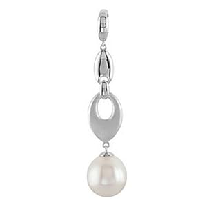 Sterling Silver Dangle Pearl Pendant Enhancer