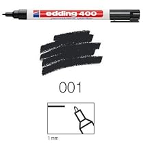 Edding 400 permanent marker,1mm-Rundspitze,schwarz
