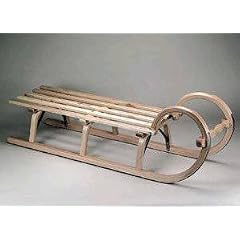 Ress Gebirgsrodel H�rnerrodel Lattensitz, natur lackiert