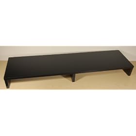OFC Express Dual Monitor TV Stand 42 x 11 x 5.25, Black by OFC Express