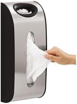 Grocery Bag Dispenser Wall Mount Storage Holder Plastic Kitchen Stainless Steel