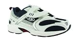 Hi Tec R100 Velcro Junior Athletic Training Shoe, White/Navy/Red