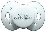 Lots to Say Baby Pacifier- Whine Connoisseur-White- Made in the USA
