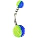 Funky GLOW-n-DARK Banana Belly Ring