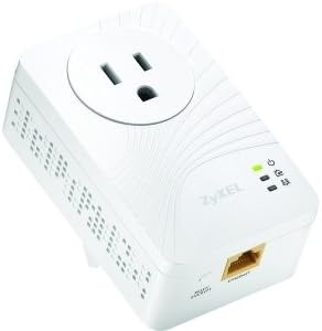 ZyXEL 200 Mbps Mini Powerline Pass-Thru Ethernet Adapter - 1 x Network (RJ-45) - 200 Mbps Powerline - 984.25 ft Distance Supported - HomePlug AV - Fast Ethernet - No - No - PLA4111