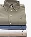 Nautica Men's Vintage Oxford Buttondown Contrast Logo Dress Shirt, White