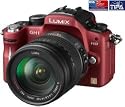 PANASONIC Lumix DMC-GH1KEB-R - red + Sandisk 16 GB Ultra II SDHC Memory Card Consumer SLR camera Digital camera bundle combo