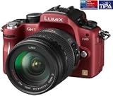 PANASONIC Lumix DMC-GH1KEB-R - red + DMW-BLB13E Lithium-Ion Battery Consumer SLR camera Digital camera bundle combo