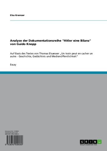 Analyse der Dokumentationsreihe 
