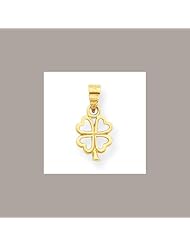 10k Four Leaf Clover Charm