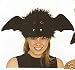 Furry Black Bat Night Flyer Costume Hat