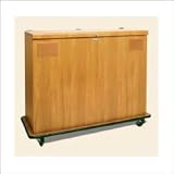 Jelco Elite EL-37L (Brighton Walnut) EZ-Lift Elite Laminate Display Cabinet 37
