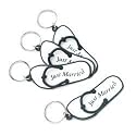 "Just Married" Flip Flop Key Chains