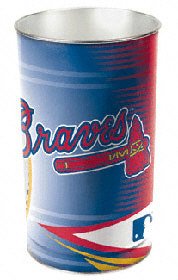 Atlanta Braves 15in. Waste Basket