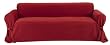 Classic Slipcovers Brushed Twill Sofa Slipcover, Red