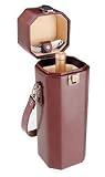 Sonata - Mahogany/Tan 1 Bottle Wine Case