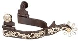 Kelly Silver Star ABR Spur with Engraved Silver and Crystals