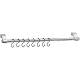 Kuchenprofi Stainless Steel Chrome Plated 24-Inch Utensil Rack and Hooks
