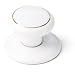 Laurey 2" Ceramic Backplate - White