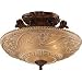 Landmark Lighting Restoration Flushes Collection Semi-Flush in Antique Golden Bronze
