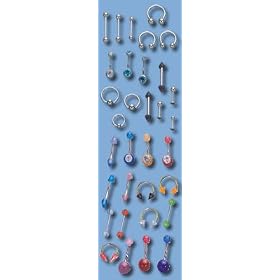 Mixed Lot ~ 10 Pieces Belly Button Navel Ring Jewelry 14 Gauge