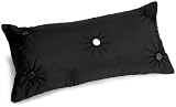 Zodax Modern Morocco 12 x 24-inch Embroidered Mirror Throw Pillow, black
