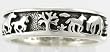 Southwestern Style Horse & Pony Story Band Ring in Sterling Silver for Men or Women, Sizes 5, 6, 7, 8, 9, 10, 11, 12, 13, 14, and 15, #10825