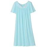 Shadowline Short Gown with Flower Petal Embroidery and Flutter Sleeves