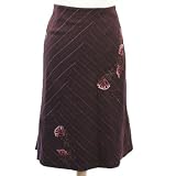 Wealth of Nations Burgundy Skirt with Floral Design - 12