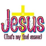 Jesus/Final Answer Womens T-Shirt Dress