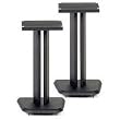 Wood Speaker Stands (Black) (17.5"H x 11"W x 10"D)