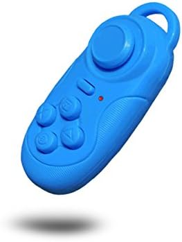 DEFAIRY Wireless Bluetooth Remote Controller Android Gamepad Remote Shutter in Android & IOS VR Headset Google Cardboard Ebook Powerpoint Android TV (Blue)