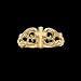 14k Yellow Gold Angel Ring with Holy Spirit
