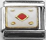 Clearly Charming Card Suit Diamonds Italian Charm