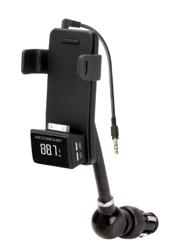 Scosche fmdoca tuneFREQ dock - Docking FM Transmitter for iPod and iPhone - Antenna Booster - Retail Packaging - Black