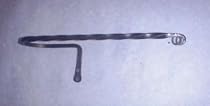 Wrought Iron Paper Towel Bar -Twisted Iron Hand Made