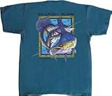 Flying Fisherman Native Angler Collection BillFish Slam Short Sleeve Tee Shirt T1562 X-Large