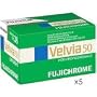 Fujifilm Fujichrome Velvia RVP 50 Color Slide Film ISO 50, 35mm Size, 36 Exposure, RVP50-36, 5-Pack