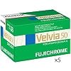 Fujifilm Fujichrome Velvia RVP 50 Color Slide Film ISO 50, 35mm Size, 36 Exposure, RVP50-36, 5-Pack