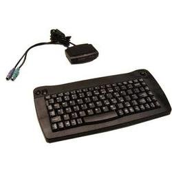 Adesso Wireless IR 88-Key Mini Black PS/2 Keyboard with Built-in Trackball  ( ACK-573PB )