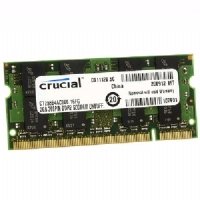 Crucial Technology CT25664AC800 2GB 200-pin SODIMM DDR2 PC2-6400 Memory Module