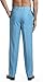CONCITOR Men's Dress Pants Trousers Flat Front Slacks Solid TURQUOISE BLUE Color