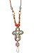 Runa Sea Bohemian Style Seed Bead Barefoot Sandals (Sold As Pair) (Orange)